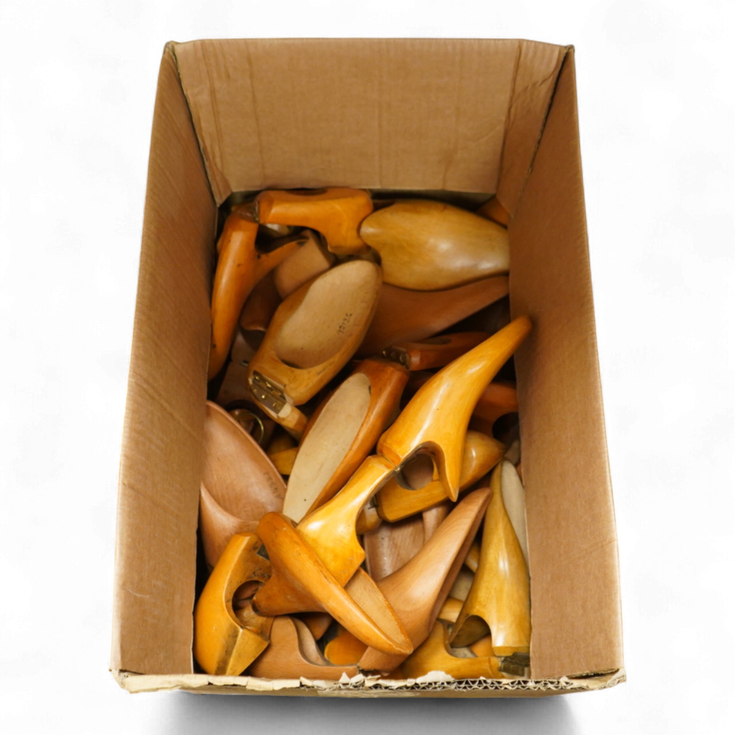 A collection of 20th century hinged shoe trees